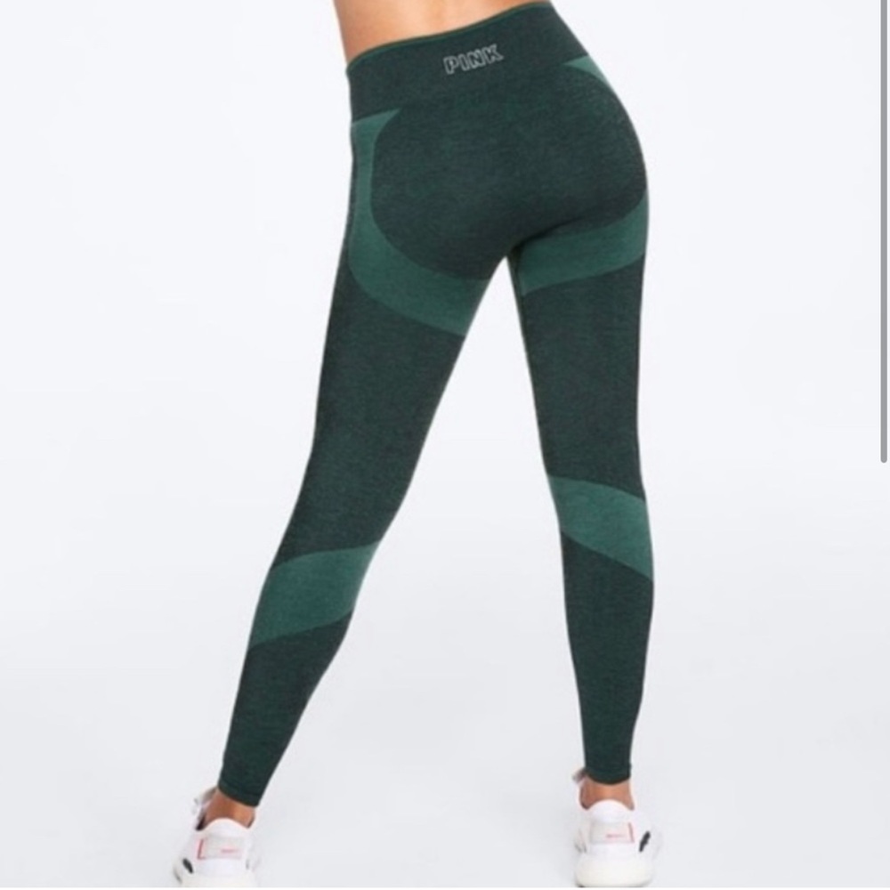 Victoria’s Secret Pink Seamless Leggings - Size Large - Green